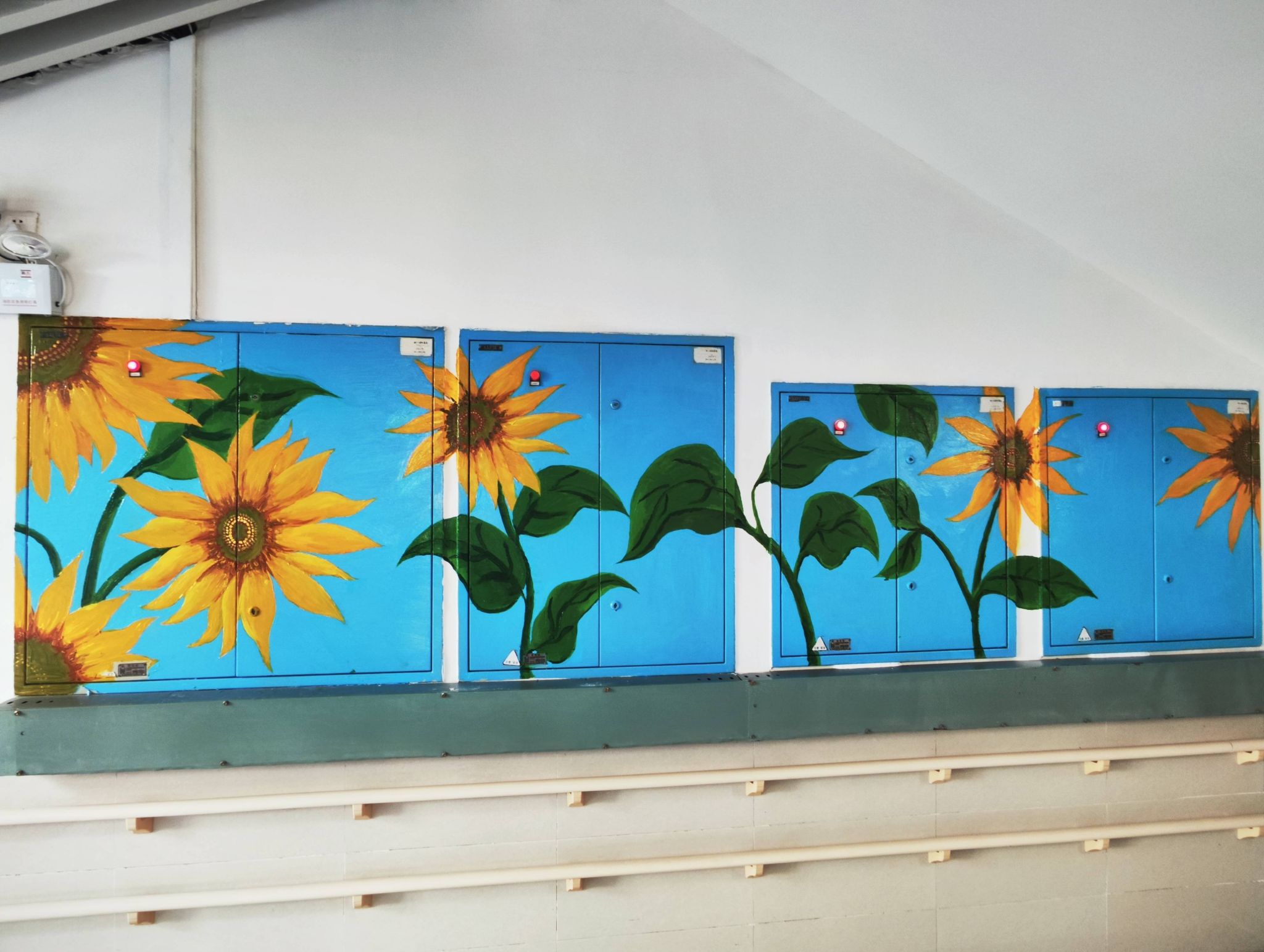 配电箱墙绘。学校供图